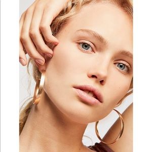 Free People Flat Edge Hoops